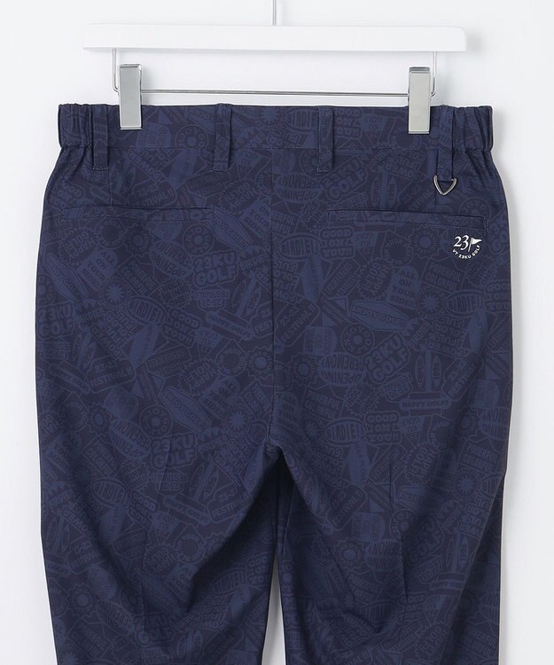 23区GOLF 【MEN】ステッカー柄プリント パンツ ネイビー系4