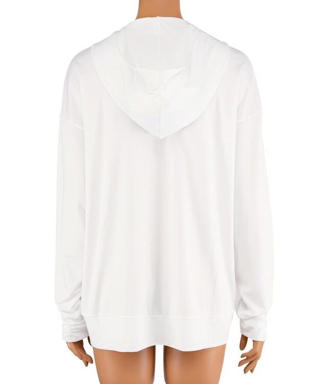 San-ai Resort（三愛水着楽園） 【UNISEX】【【UPF50＋】　ユニセックス　ラッシュパーカー　S・M・L　【San-ai Resort（サンアイリゾート）】 ホワイト