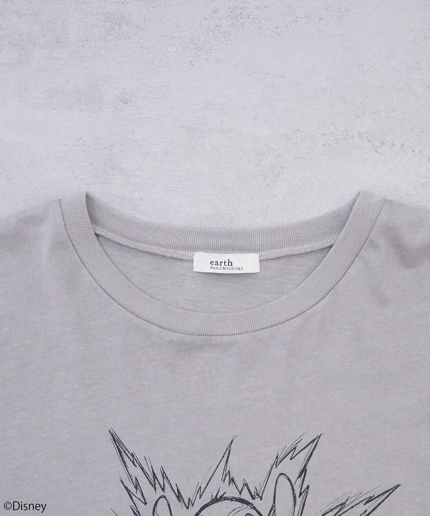 earth music&ecology スティッチ／フリルドッキングＴＥＥ Gray Beige
