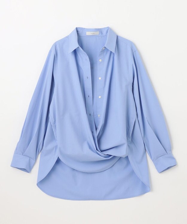 ANY 【UVカット/抗菌防臭/速乾】エニィファンクション　カシュクールシャツ ライトブルー