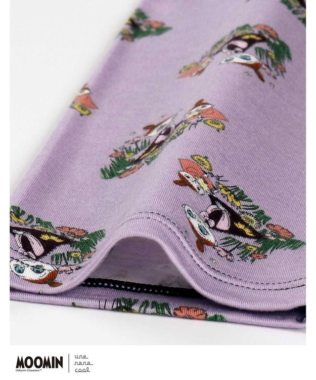 une nana cool MOOMIN × une nana cool ハラマキ付きレギンス パープル