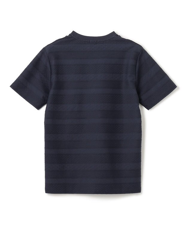 JOSEPH HOMME ジャガードボーダー　クルーネックTシャツ ネイビー系3