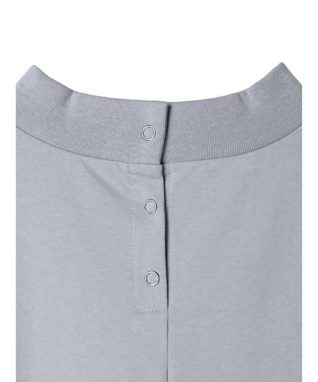 CRAFT STANDARD BOUTIQUE 接触冷感モックネックリングドットプルオーバー Sax