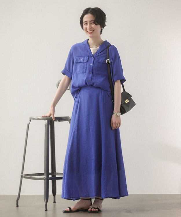 Green Parks フラップミニショルダーバッグ Black