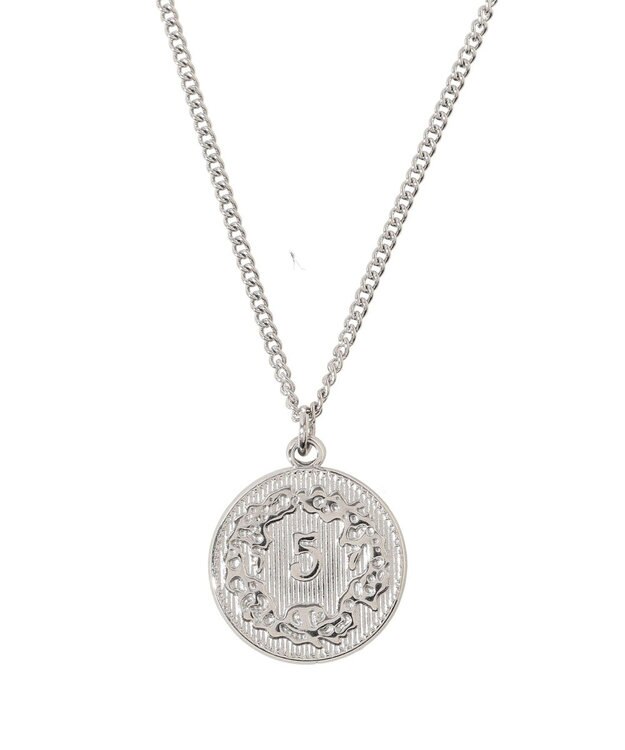 AMERICAN HOLIC 【ステンレス】コイントップスキニーチェーンネックレス Silver