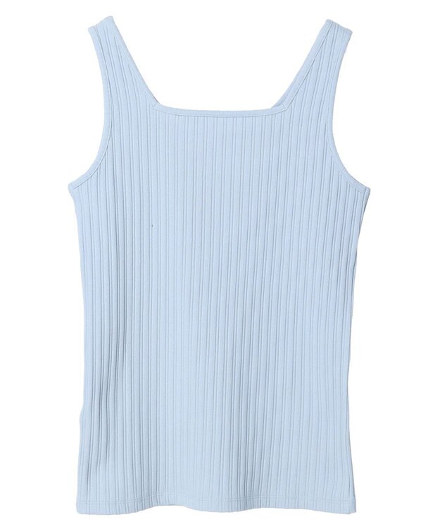 earth music&ecology ２ＷＡＹネックリブタンクトップ Sax