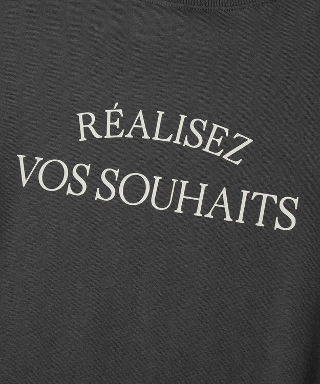 Green Parks 裏起毛ルーズサイズロゴプルオーバー Charcoal Gray