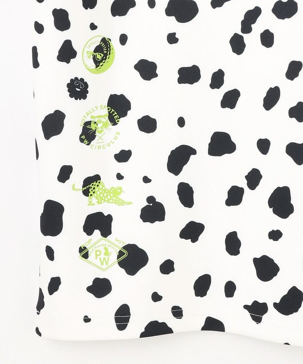 PW CIRCULUS 【MEN】スノーレオパード柄裏フリースモックネックT ホワイト系5