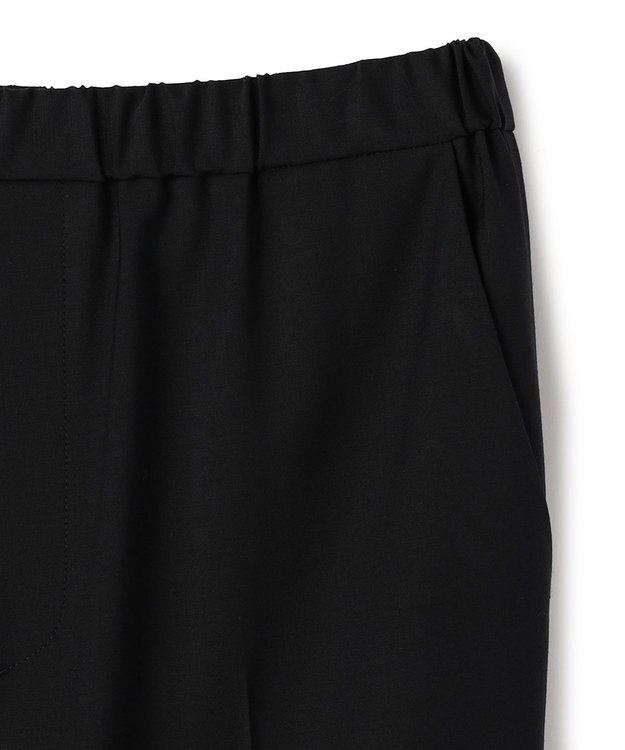 BEIGE， CELEST / ウエストゴム イージーストレートパンツ Black