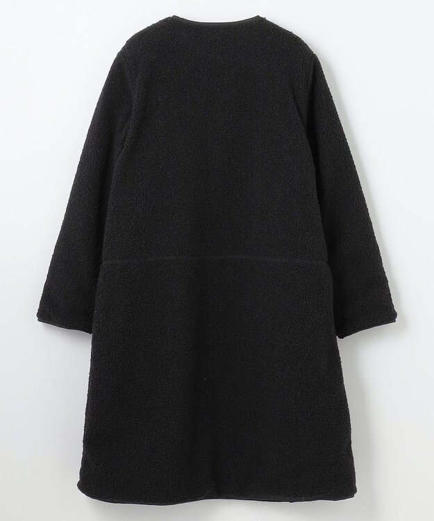 ANY L 【マフラー付き】キルトリバーシブルコート ブラック