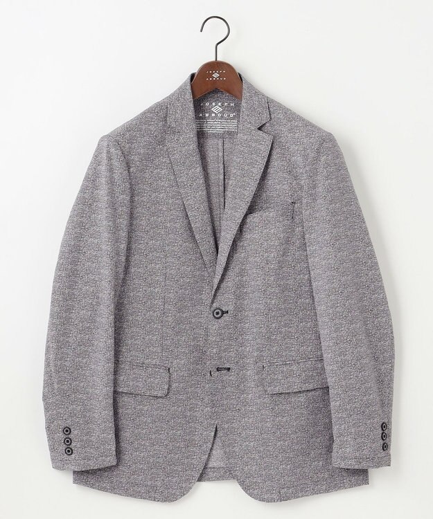 JOSEPH ABBOUD MOUNTAIN 夏の多機能ジャケット【WEB限定・洗える・ストレッチ・防シワ・速乾】2WAYストレッチサッカー ジャケット ライトグレー系