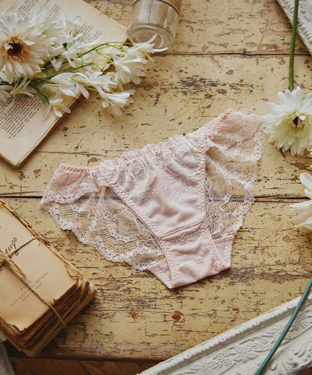 San-ai Resort（三愛水着楽園） エレガントコレクション2402バックレースショーツ 【northerly】 ピンク