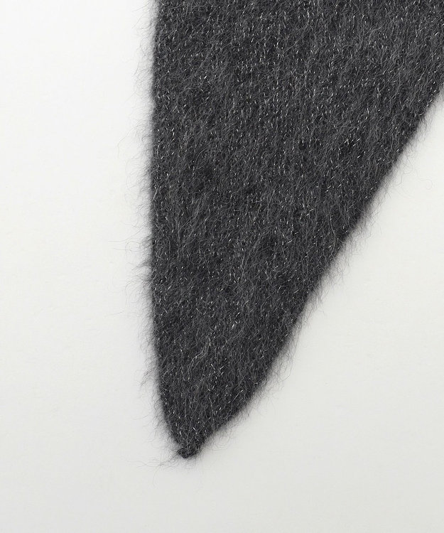 ICB 【30th ANNIVERSARY】ルレックスフォックスアルパカ ニットスカーフ ミディアムグレー