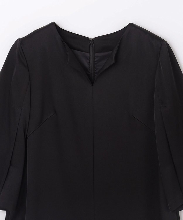 GRACE CONTINENTAL サテンオールインワン ブラック