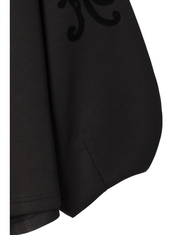 Green Parks ■ＥＳＣＡＲ　コードモチーフ刺繍プルオーバー Charcoal Gray