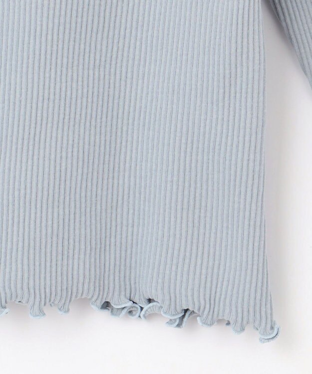 組曲 KIDS 【110-140㎝】リブリボン トップス サックスブルー系