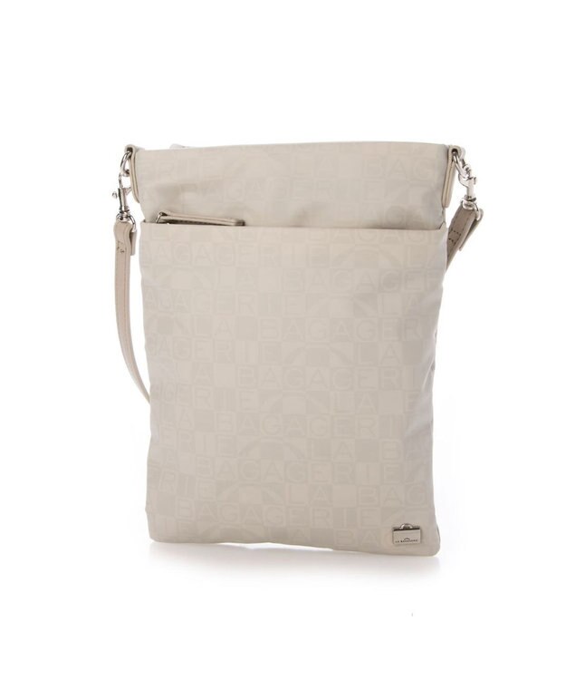 LA BAGAGERIE モノグラムデイリースマホポシェット アイボリー