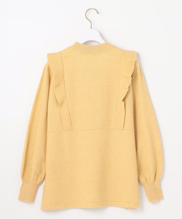 ANY SIS 【洗える】袖フレアーレイヤード ニット ライトイエロー系