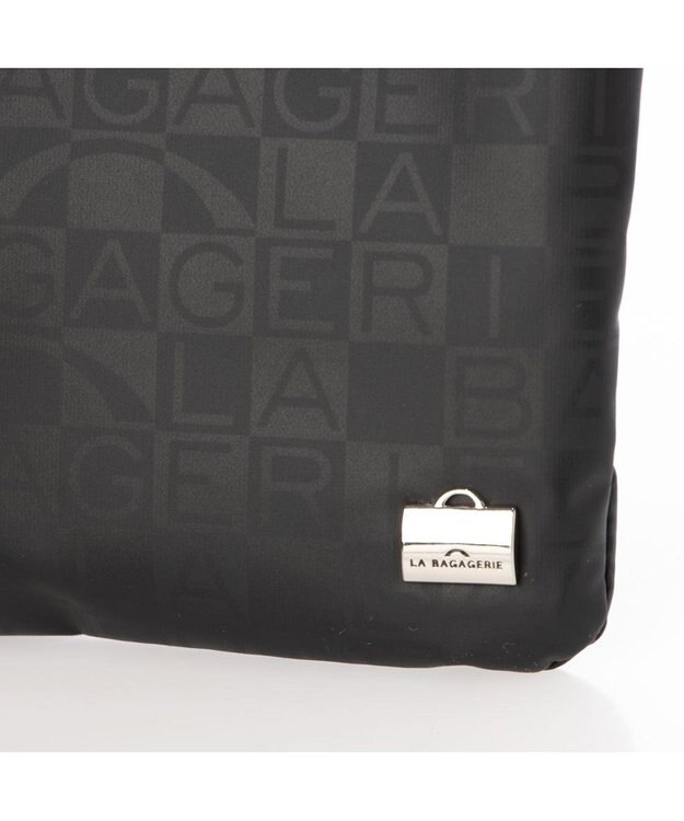 LA BAGAGERIE モノグラムデイリースマホポシェット ブラック