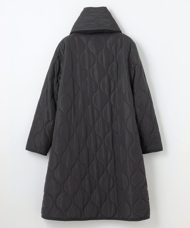 ANY L 【マフラー付き】キルトリバーシブルコート ブラック