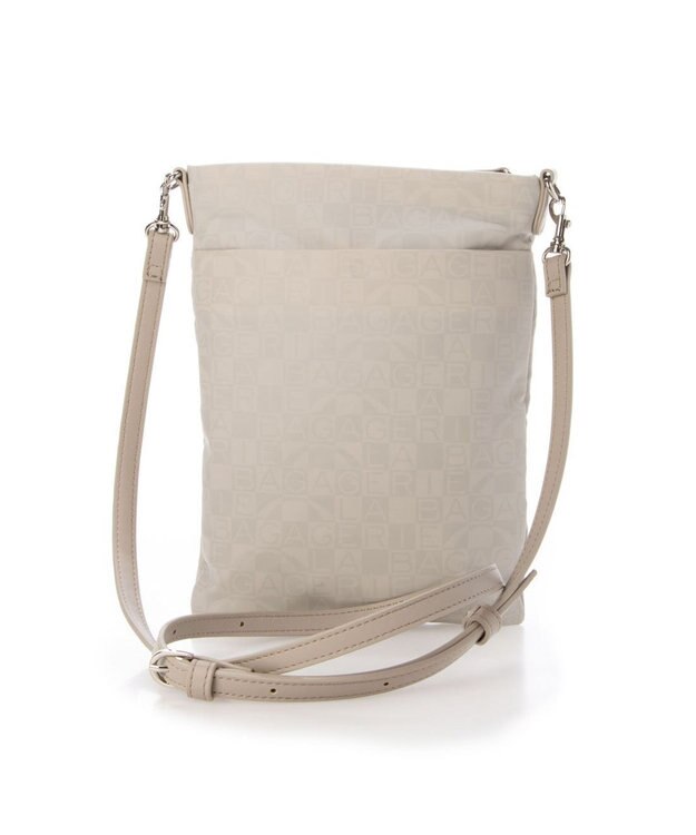 LA BAGAGERIE モノグラムデイリースマホポシェット アイボリー