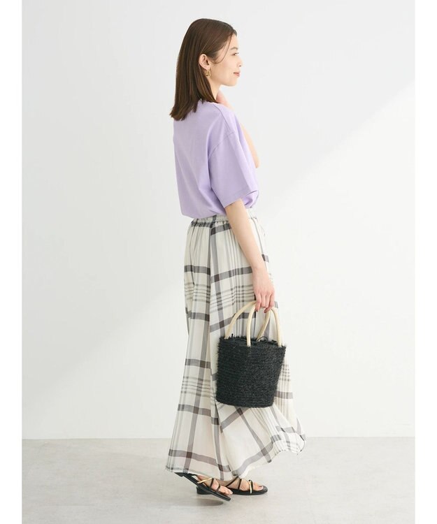 Green Parks 多段カレッジロゴボックスＴシャツ Purple