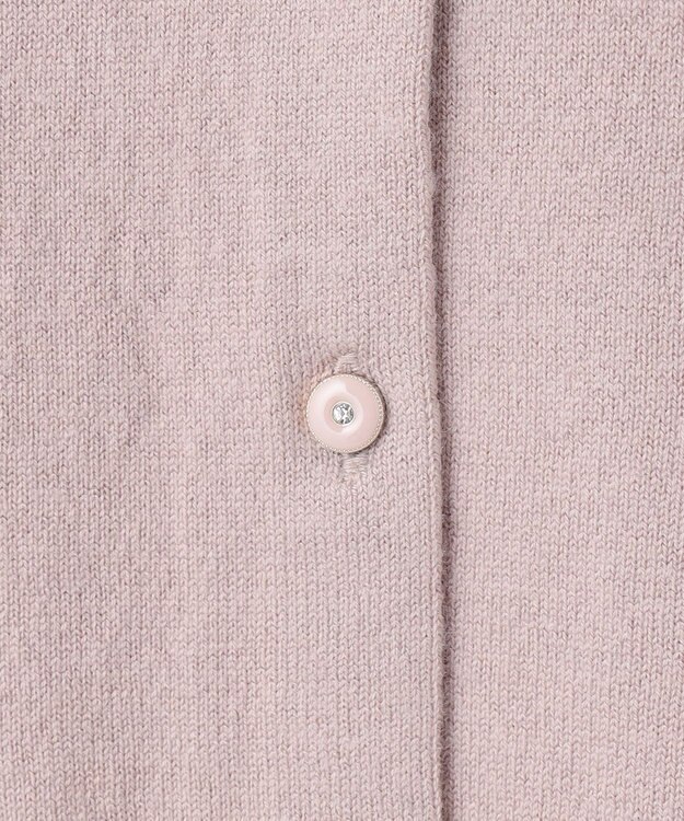 ANY SIS 【洗える】ウールブレンド カーディガン ローズグレー