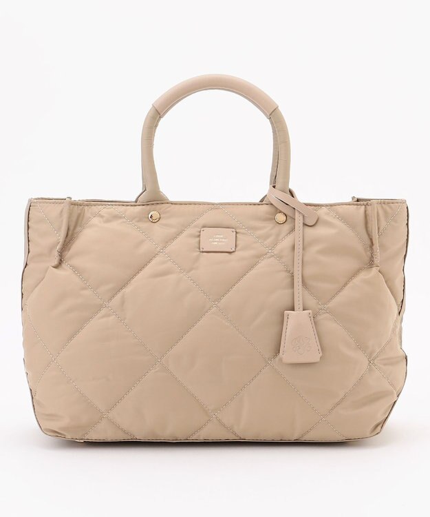 J.PRESS LADIES 【2way】ボンディングキルト トート バッグ 【WEB限定】ベージュ系
