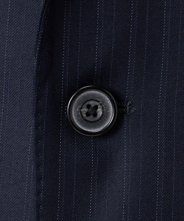 GOTAIRIKU シワになりにくい【御幸毛織/みゆきけおり】Superio160 スーツ_ネイビーストライプ ネイビー系1