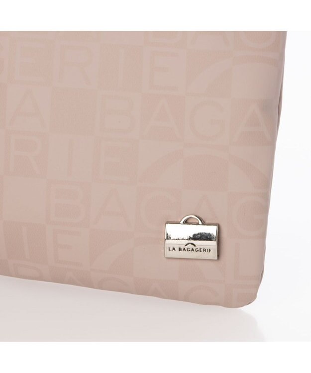 LA BAGAGERIE モノグラムデイリースマホポシェット ピンク