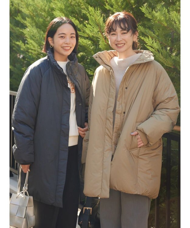 AMERICAN HOLIC キルポカスタンド中綿コート Beige