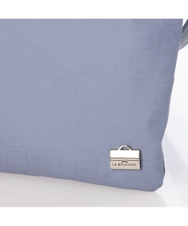 LA BAGAGERIE モノグラムデイリースマホポシェット ブルー
