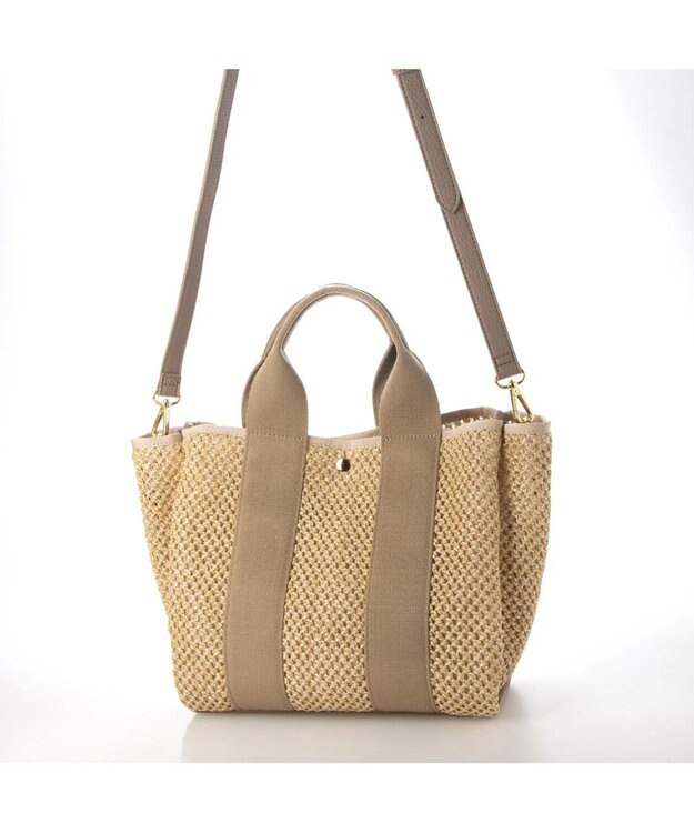 UNBILLION cachecache ポリプロピレン2wayテープトート アイボリー