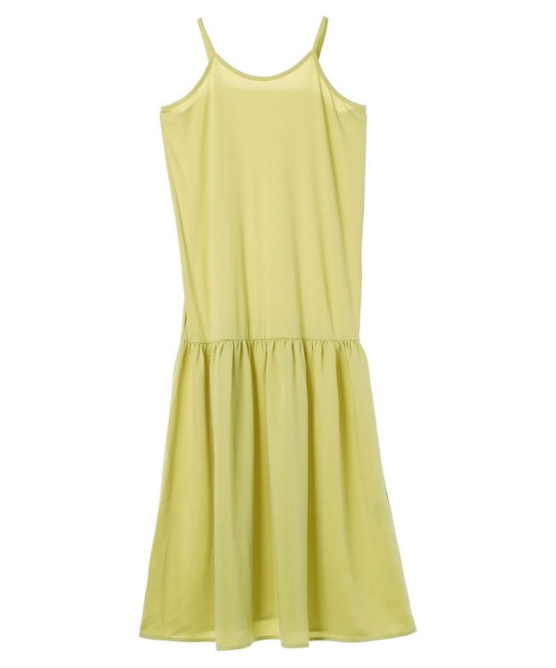 Green Parks ＳＥＴ２点　ニットチュニック＋キャミワンピース Lime Green