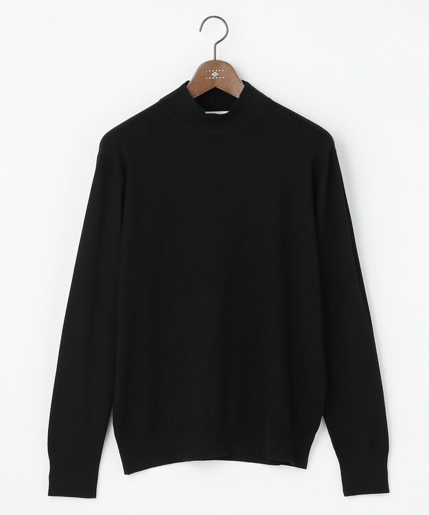 JOSEPH ABBOUD 【キングサイズ・チクチクしない/イージーケア/3シーズン対応/サスティナブル】SNOWY モックネックニット ブラック系