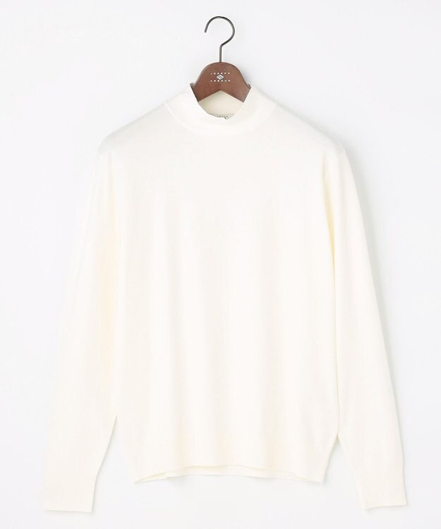 JOSEPH ABBOUD 【キングサイズ・チクチクしない/イージーケア/3シーズン対応/サスティナブル】SNOWY モックネックニット アイボリー系