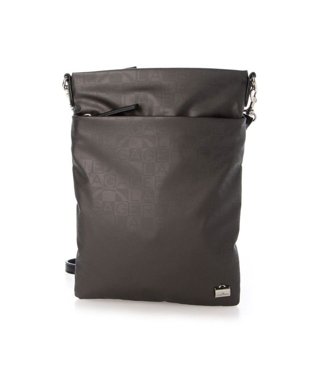 LA BAGAGERIE モノグラムデイリースマホポシェット ガンメタリック