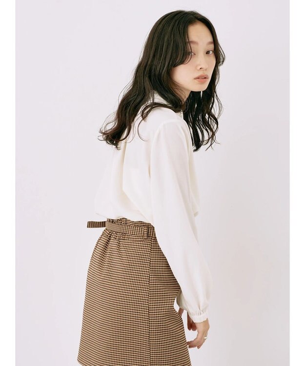 earth music&ecology ２ＷＡＹフリルブラウス Ivory