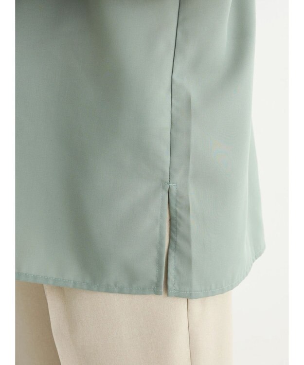 Green Parks ・ＥＬＥＮＣＡＲＥ　ＤＵＥ　ピンタックフレンチブラウス Khaki