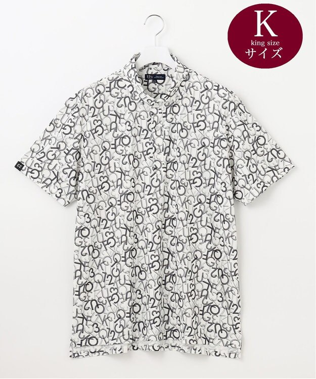 23区GOLF 【MEN/キングサイズ】【吸水速乾】MOVEロゴ 半袖ポロシャツ ブラック系5