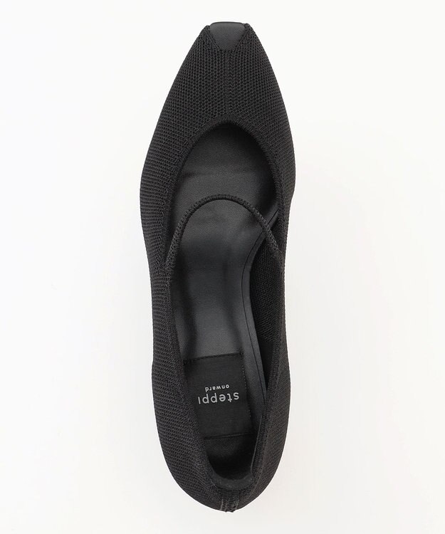 steppi 【洗える/撥水】オープントゥ パンプス ブラック