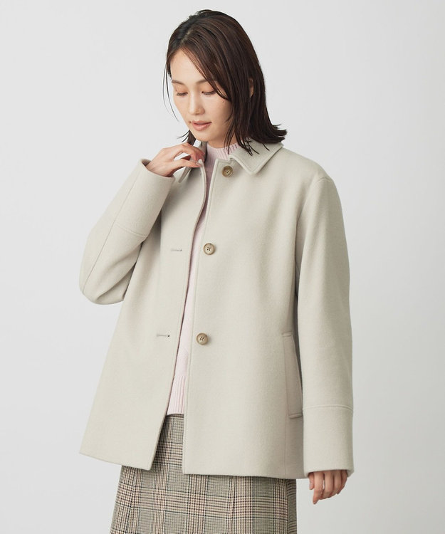 ショートビーバー ショート丈ステンカラーコート【J.PRESS LADIES】