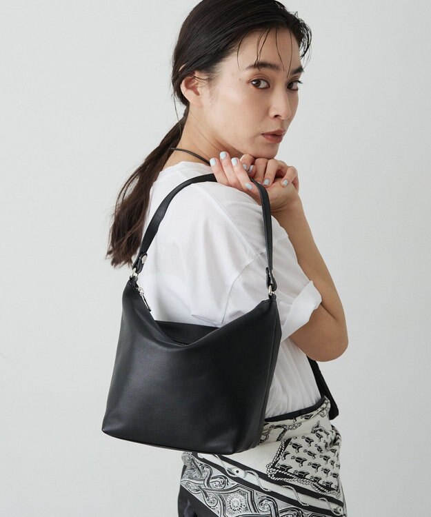 russet ソフトレザーシンプルショルダーバッグ(CE-1328-WEB) Black2