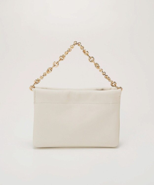 TOPKAPI 【TREASURE TOPKAPI】スムース レザー チェーン付き スワローマチ ミニ ショルダー バッグ オフ