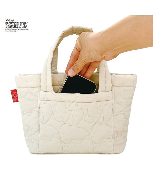 ROOTOTE 8414【スヌーピー】IP.デリ.キルト.ピーナッツ-9X 02：アイボリー