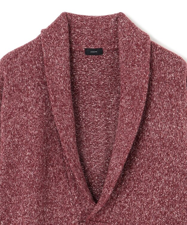 JOSEPH HOMME 【WEB・一部店舗限定】ライトヴィスコース　ショールカーディガン ワイン系