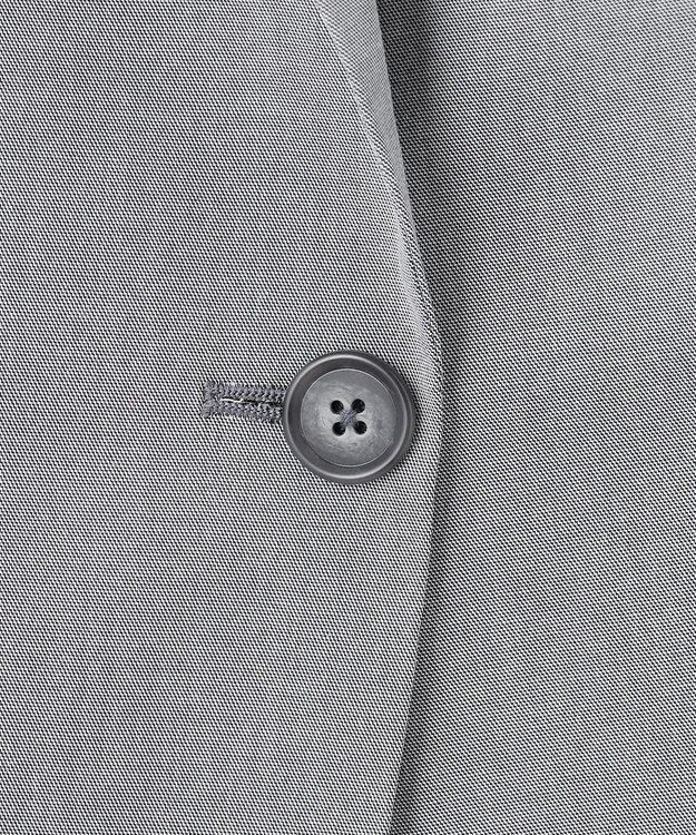 J.PRESS LADIES 【セットアップ対応・洗える・撥水・防汚】コットンFITTYシャーク テーラード ジャケット ライトグレー系