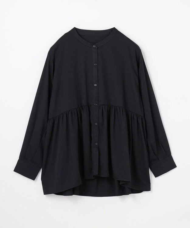 ANY エニィファンクションペプラムブラウス スレート