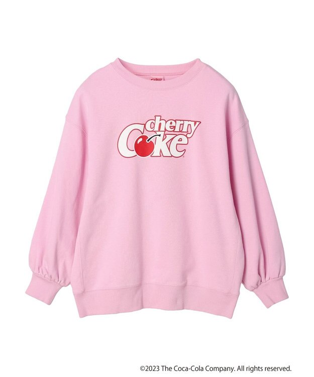 earth music&ecology 別注Ｃｈｅｒｒｙ　Ｃｏｋｅ「R」スウェット Light Pink