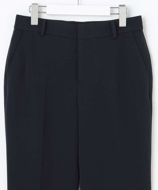 J.PRESS LADIES 【洗える】セラテリーダブルクロス テーパード パンツ ネイビー系